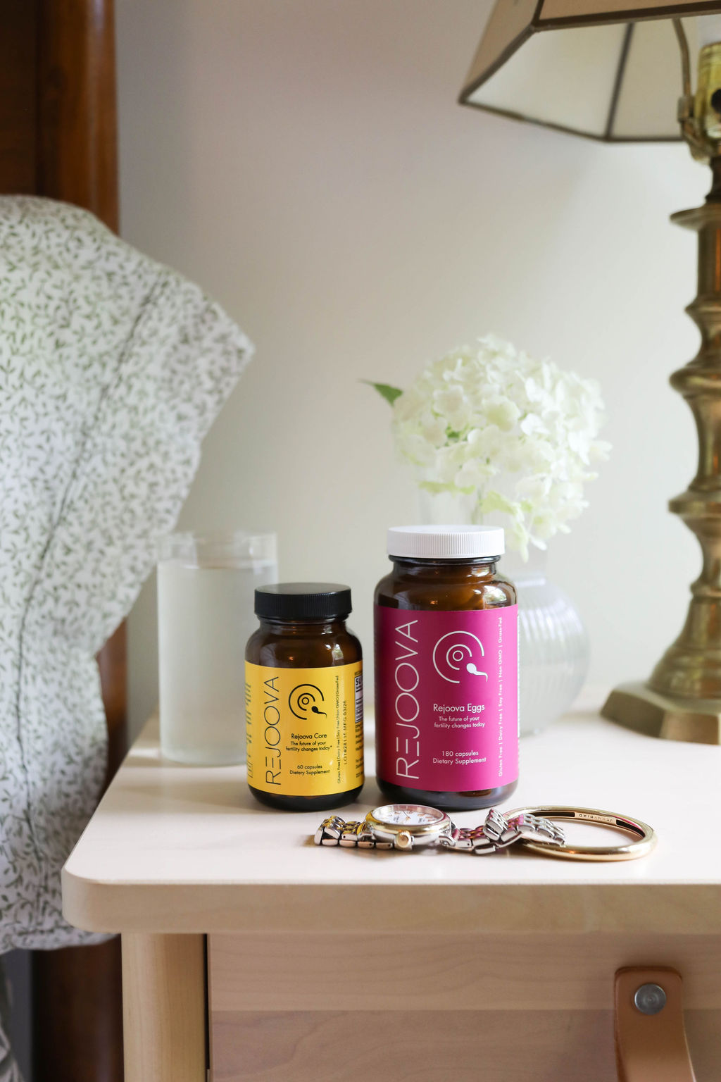 Rejoova Core and Rejoova Eggs on a nightstand
